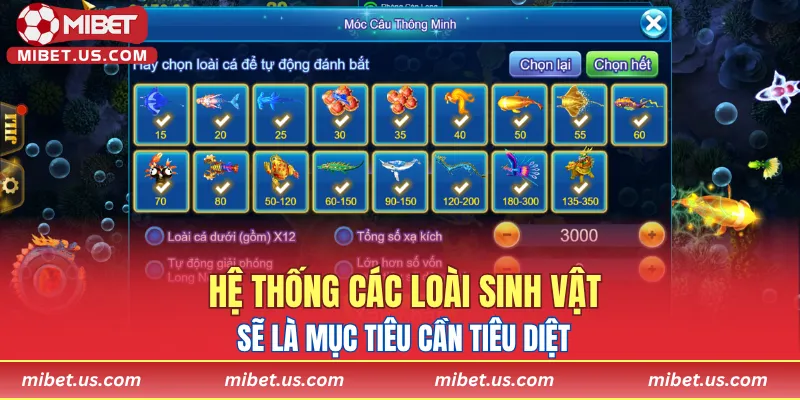 Hệ thống các loài sinh vật sẽ là mục tiêu cần tiêu diệt