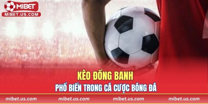 Kèo đồng banh phổ biến trong cá cược bóng đá