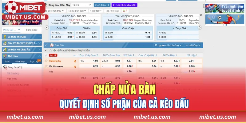 Khi nửa bàn quyết định số phận của cả kèo đấu